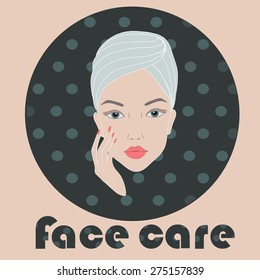 Light face care icon illustration