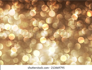 Light festive background. Elegant abstract background with bokeh defocused lights. 