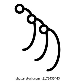 Light fiber optic icon outline vector. Internet cable. Network fibre