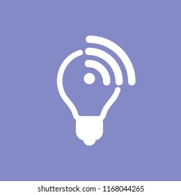 Light Fidelity, wireless communication technology by led, li-fi vector icon