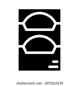 light filters glyph icon vector. light filters sign. isolated contour symbol black illustration
