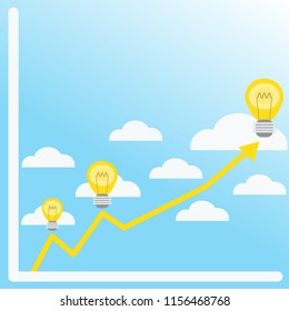 light financial business idea sky