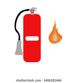 light fire extinguisher vector icon