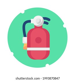 Leuchtfeuerlöscher, Vektorgrafik. Sicherheitsvektor