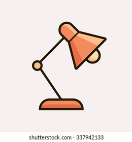 Light fixture icon. Vector illustration of lamp