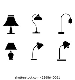 Light fixture icons vector illustration on white background..eps