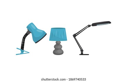 Light Fixture and Lamp as Electrical Device for Providing Illumination Vector Set