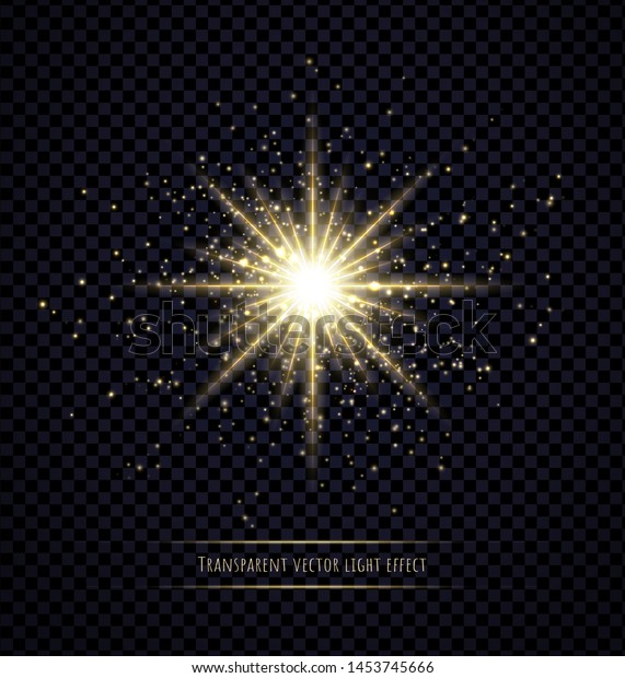 Light Flare Effect Isolated On Transparent Stock Vector (Royalty Free