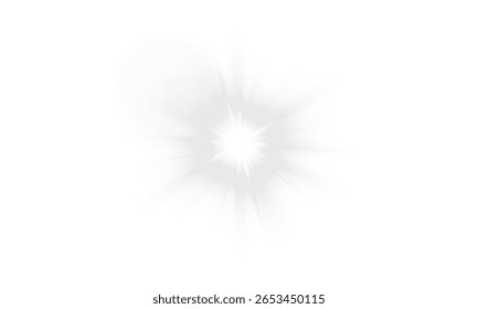 Light flare, Glowing light explodes. Light ray. shining sun, bright flash PNG .