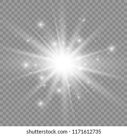 Light flare special effect. Illustration.