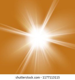 Light flare special effect. Illustration.