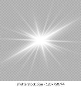Light flare special effect. Illustration.