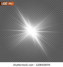 Light flare special effect. Illustration.