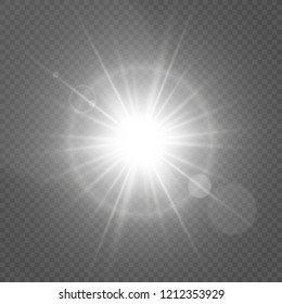 Light flare special effect. Illustration.