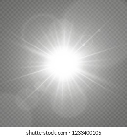 Light flare special effect. Illustration.