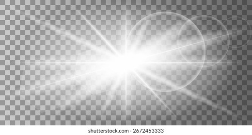 Light flare special effect. Illustration.