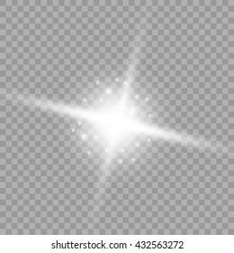 Light flare special effect. Illustration.