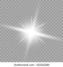 Light flare special effect. Illustration.