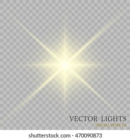 Light flare special effect. Illustration.