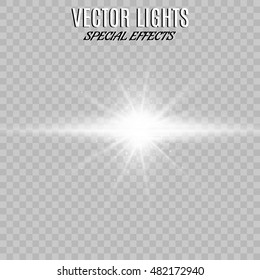 Light flare special effect. Illustration.