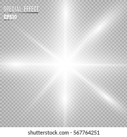Light flare special effect. Illustration.