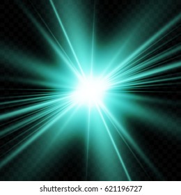 Light flare special effect. Illustration.