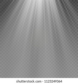 Light flare special effect with rays of light and magic sparkles. Glow transparent vector light effect set, explosion, glitter, spark, sun flash.