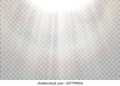 Light flare special effect with rays of light and magic sparkles.