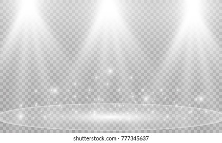 Light flare special effect with rays of light and magic sparkles.