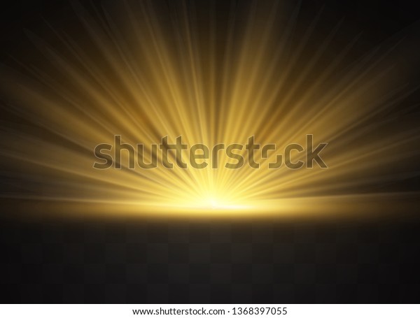 光と魔法の光で 光が特殊な効果を発します グローの透明なベクトルライトエフェクトセット 爆発 輝き 火花 太陽の光 のベクター画像素材 ロイヤリティ フリー
