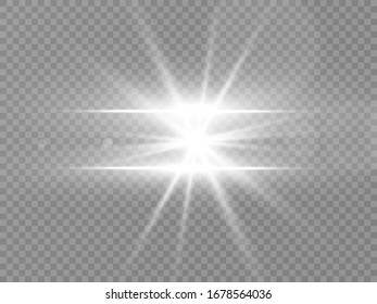 Light flare special effect. vector illustration