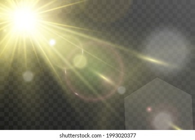 Light flare special effect. vector illustration.	