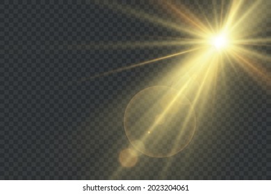 Light flare special effect. vector illustration.