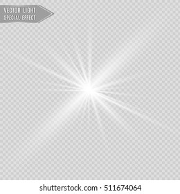 Light flare special effect. vector illustration.