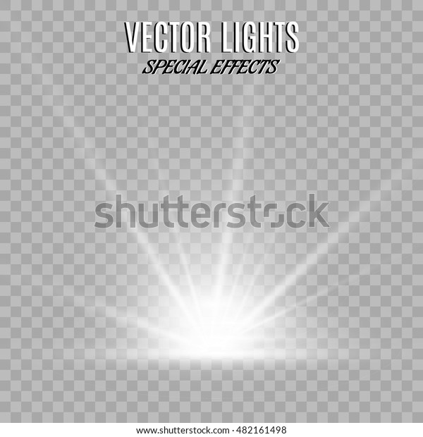 Light Flare Special Effect Vector Illustration Stock Vector (Royalty