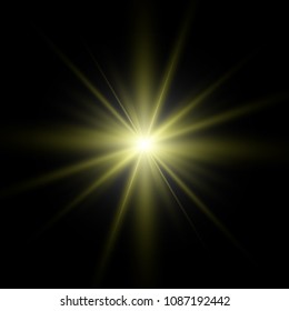Light flare special effect.Vector illustration