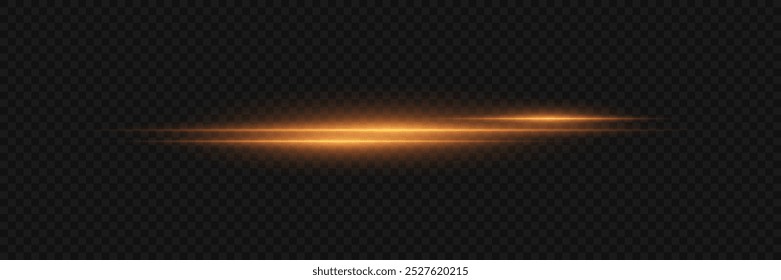 Efeito de flash de luz. Linha de explosão de ouro neon. Ilustrador de vetor
