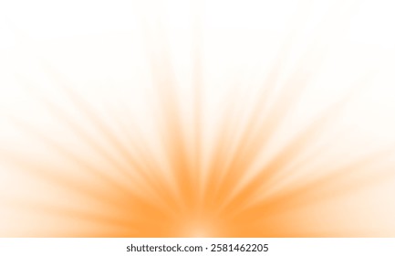 light flash effect with rays of light and magic sparks on transparent background in PNG format.	
