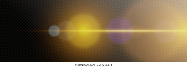 Light flash and explosion of light. Neon line of light.