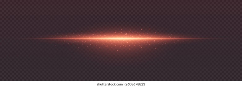 Light flash of lines and light. On a transparent background.