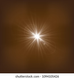 Light flashes and shine of antique lanterns. gold. defocused concert lights on a shaded background.