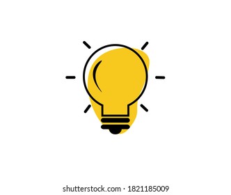 Light Flat Icon on white background in vector illustration