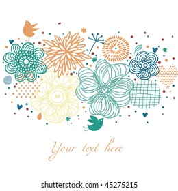 Light floral background