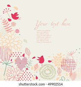 Light floral background