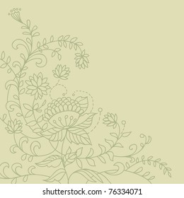 Light floral background