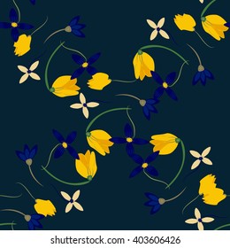 Light floral background in vector. Colorful spring natural cover, print, for web illustration