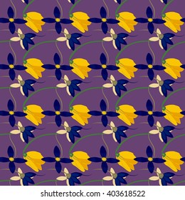 Light floral background in vector. Colorful spring natural cover, print, for web