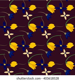 Light floral background in vector. Colorful spring natural cover, print, for web