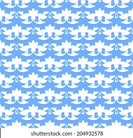 Light Floral Decorative Seamless Pattern. Vector illustration for Textiles, Backgrounds, etc