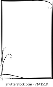 light floral frame